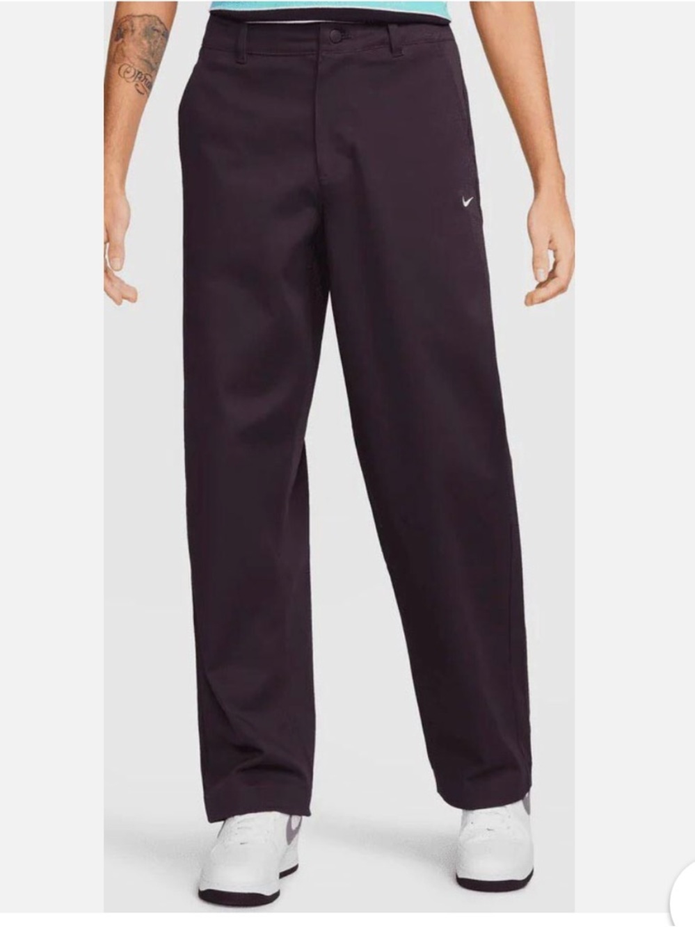 Nike Loose-Fit Chino Skate Pants - Deep Purple